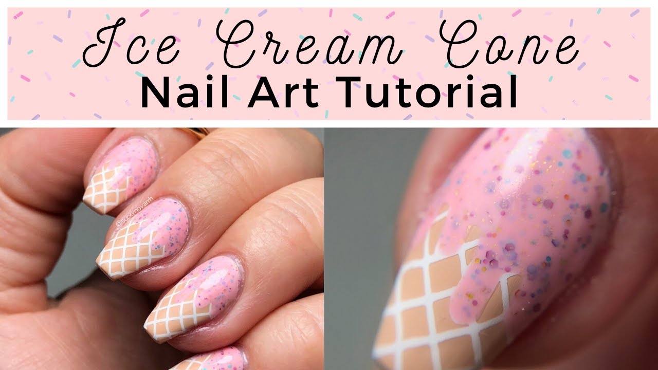4. "Ice Cream Cone" Nail Art - wide 5