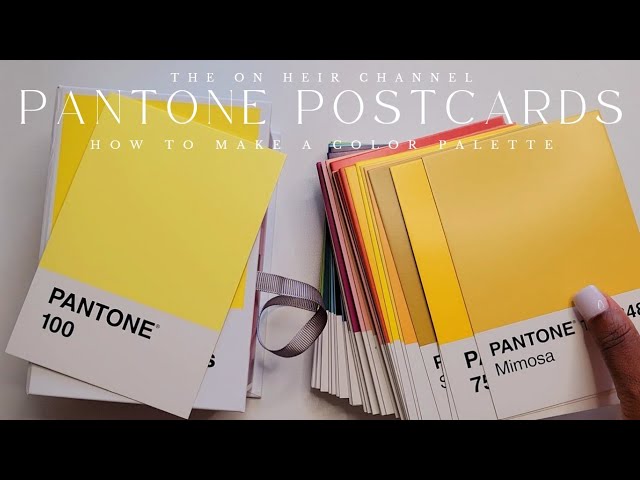 LET'S REVIEW: Pantone 100 Postcards (Quick Swatch Lesson) 