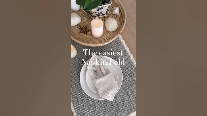 One of the easiest ways to elevate your dinner party #home #hack #folding #howto #tutorial