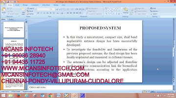 Design and Analysis of a Microstrip Patch Antenna