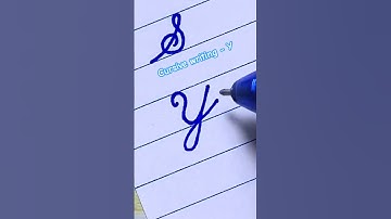 Y - Cursive writing a to z | Cursive handwriting practice #cursivewriting #handwriting #lekwriting