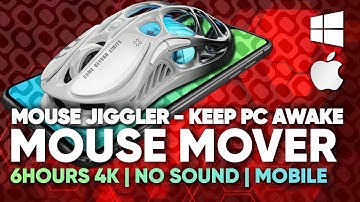 Mouse Jiggler | Mover – 6 Hours 4K – Keep PC or Mac Awake | Optical & Magic Mouse Patterns