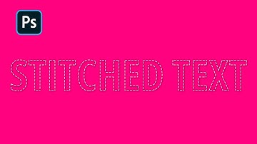 Stitched Text Effect in Photoshop | Adobe Photoshop - Photoshop Tutorial