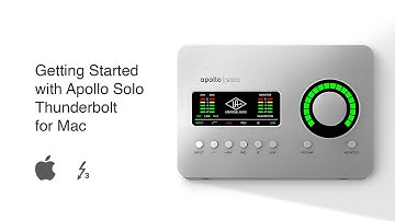Getting Started with Apollo Solo Thunderbolt for Mac
