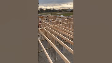 Ceiling Joists Going In #framing #construction #work