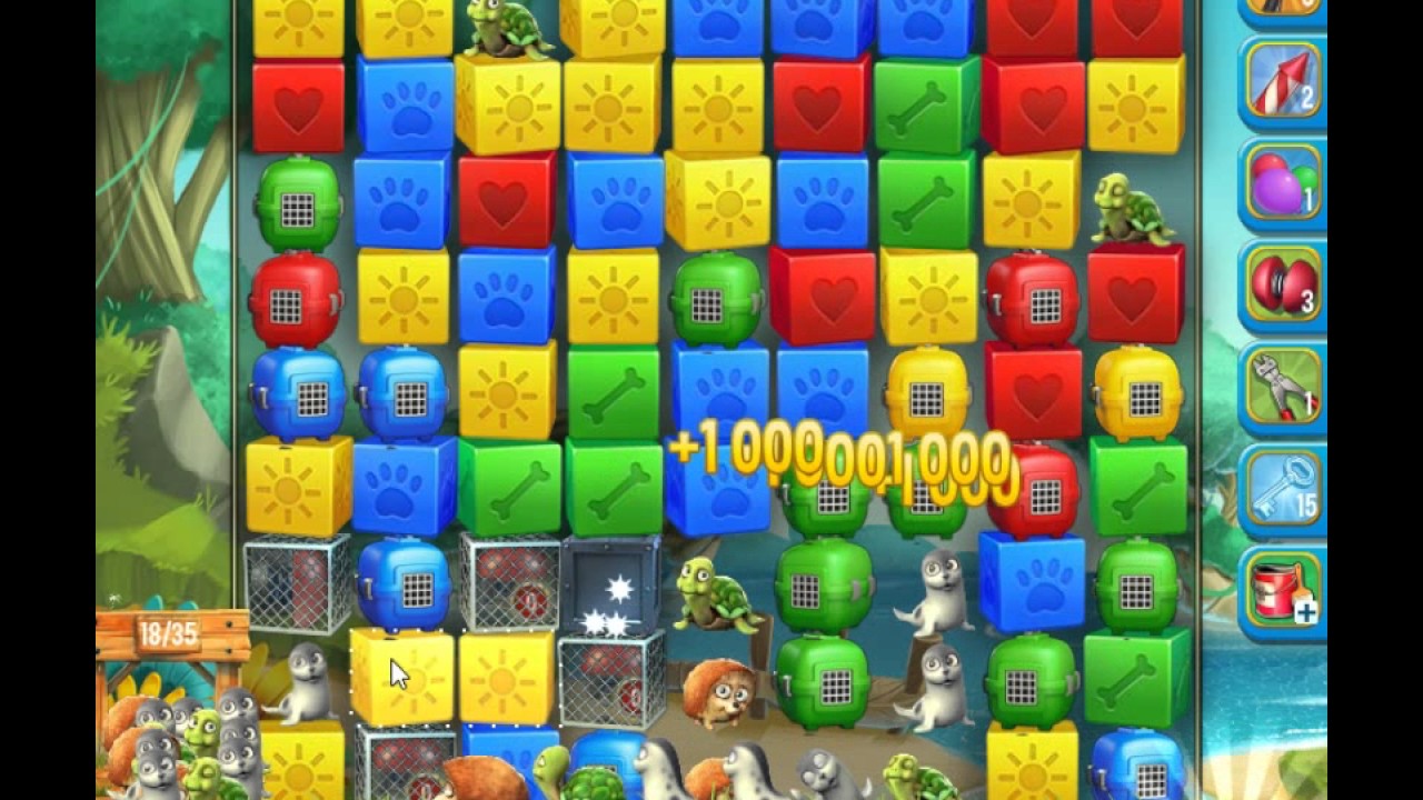 Pet Rescue Saga, Pet Island, 10th February 2017, level 3 😈 ►TOBIAS DEAMON◄
