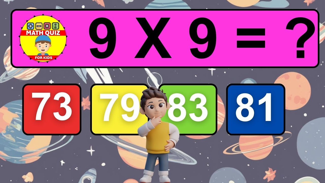 Maths Quiz for kids | Multiplication table Quiz for kids | Quiz Time