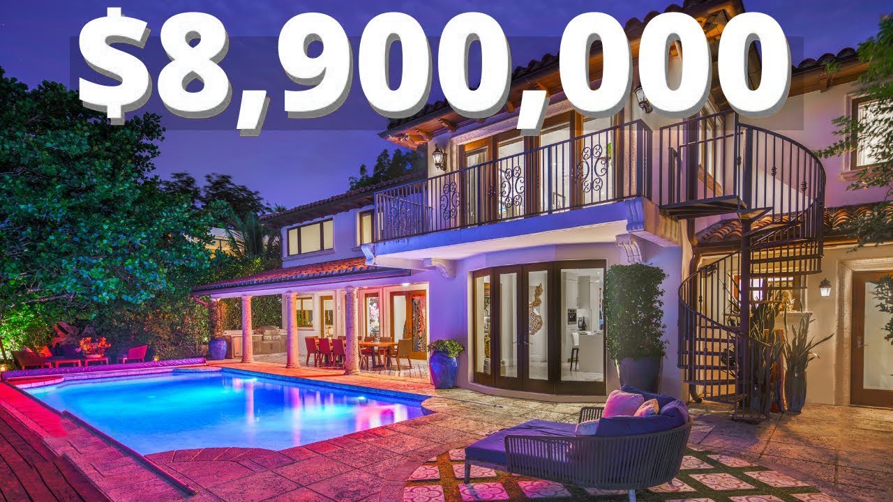 INSIDE the MOST UNIQUE Miami Beach Florida MEGA Mansion | $8.9 MILLION