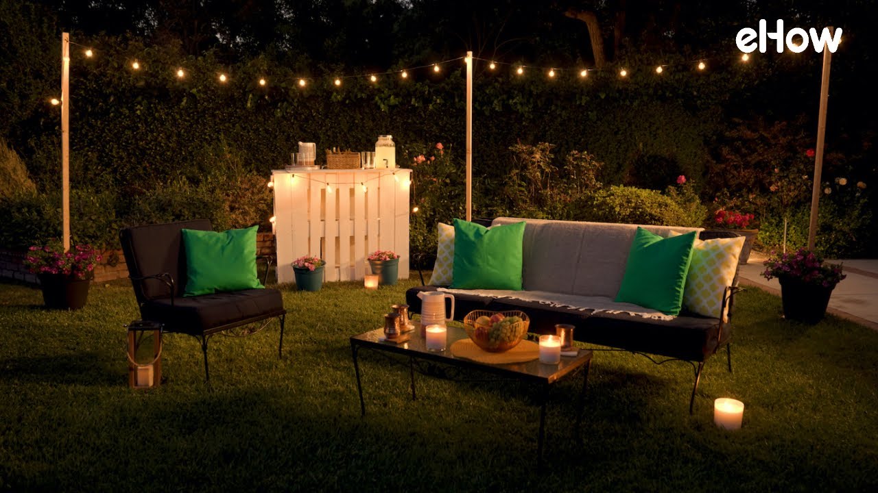 DIY String Lights for Your Backyard - YouTube