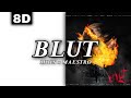 8D AUDIO | MOIS x MAESTRO - BLUT [LYRICS]