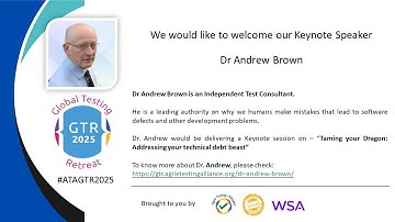 Dr. Andrew Brown’s Keynote Session | #ATAGTR2025 #VirtualConferenceDays