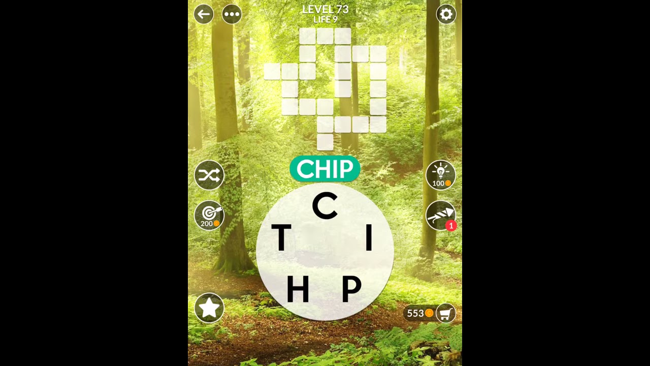 Wordscapes Level 73 Answers - YouTube