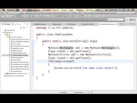 Calling getClass() on a Generic Class Object