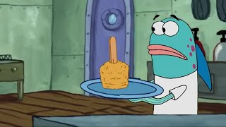 Harold thats a king size ultra krabby supreme with the works double batter fried on a stick