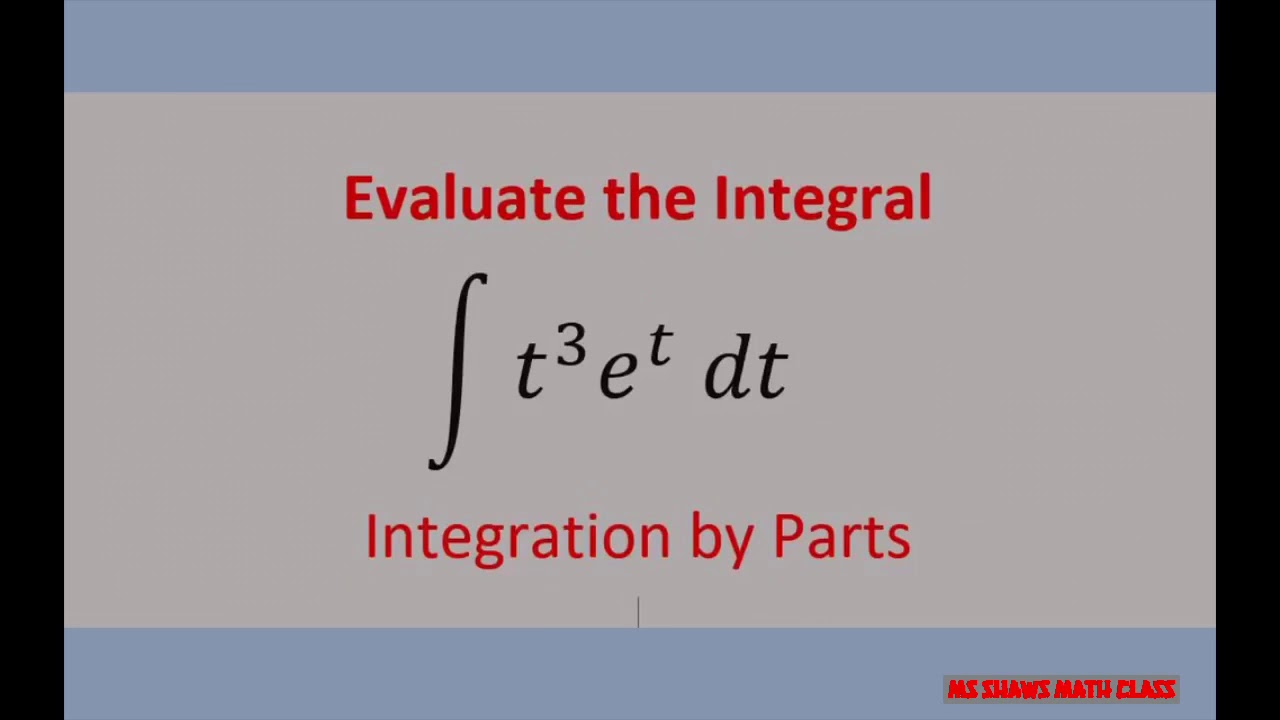 Integration by Parts. Example 12. LIATE YouTube