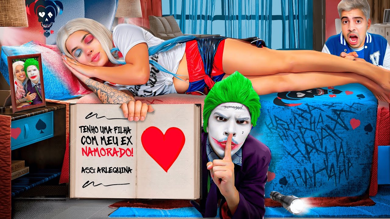 O CORINGA ENCONTROU O DIÁRIO SECRETO DA ARLEQUINA, SUA NAMORADA...ACABOU!!