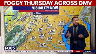 Dense Fog Advisory in effect across the DMV