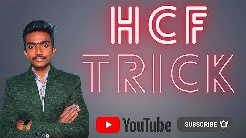 Find HCF / How to find HCF of exponential terms