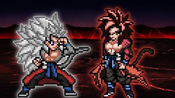 Xeno Goku OP(All Form) VS Goku SSJ4 OP(All Form) in Jump Force Mugen