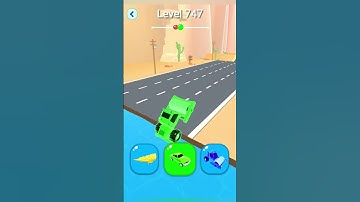 Shape-Shifting 2 GAMEPLAY Level No -747  Walkthrough - New Update Car Racing #Shorts #ShapeShifting