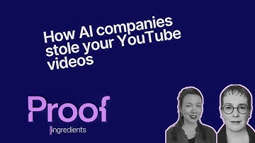 Proof Ingredients: How AI companies stole your YouTube videos