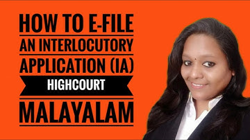 How to E - file an Interlocutory Application [IA] Online
