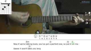 How to play Talking Body with Tove Lo Guitar lesson