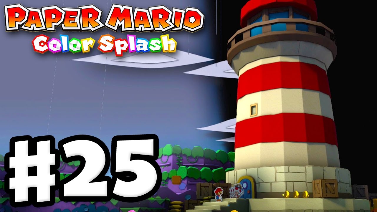 Paper Mario Color Splash - Gameplay Walkthrough Part 25 - Lighthouse Island 100%! (Nintendo Wii U) pic pic