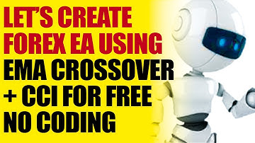 How to create a forex trading robot EA no coding EMA crossover + CCI Fxdreema | Ref Wayne Dj Coach