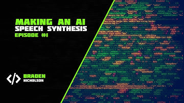 C# Visual Studio [Making an AI]: Speech Synthesis Episode 1