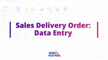 Sales Delivery Order