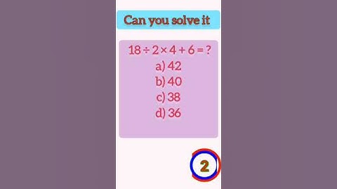 Can you solve it | #shorts #viral #maths