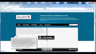 Simplext Simplification Technology -  Demo