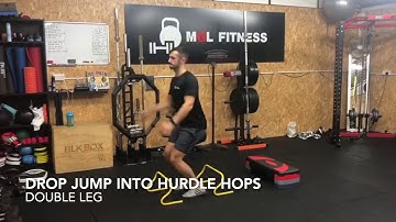 Drop Jump into Double Hurdle Hops