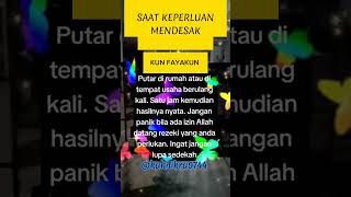 Saat Keperluan Mendesak Baca 3X