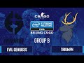 CS:GO - Evil Geniuses vs. Triumph [Nuke] Map 2 - IEM Beijing 2020 Online - Group B - NA