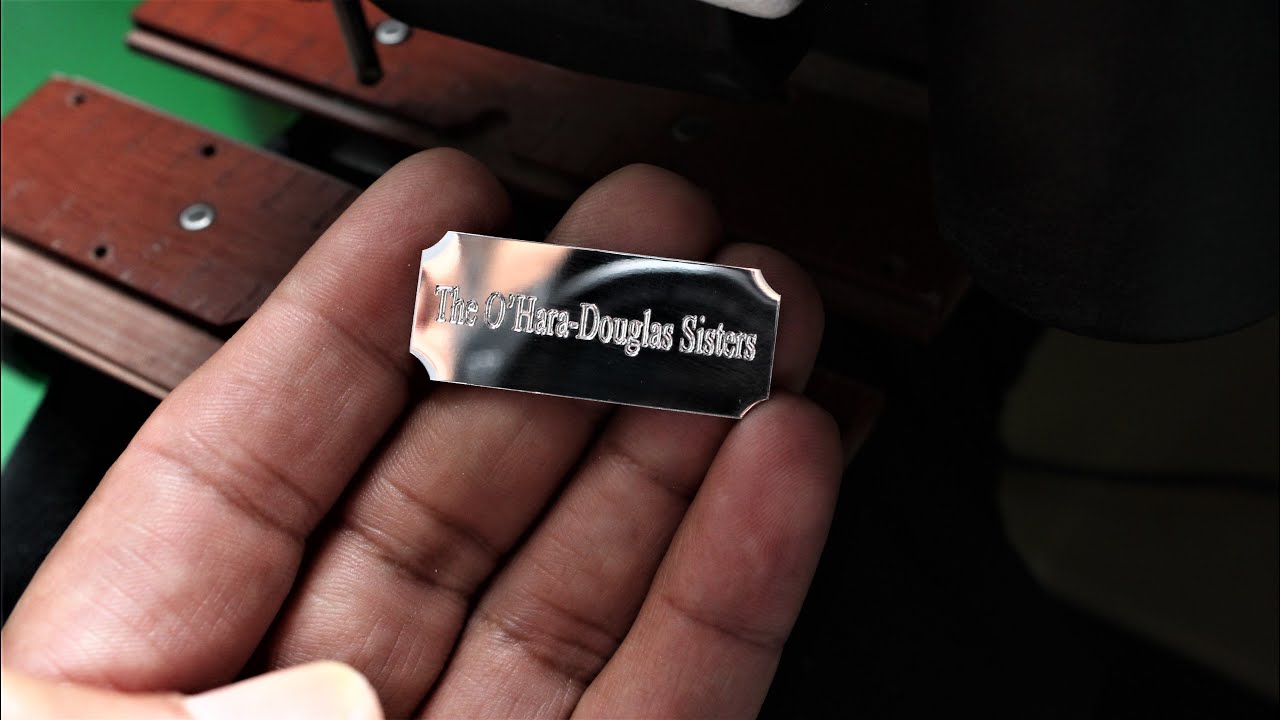 Custom Engraving Silver Plate with Custom Message YouTube