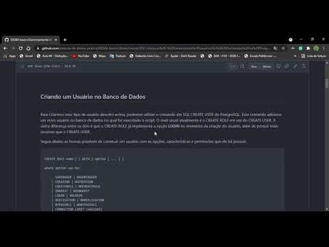 Gerenciamento de Usuários e Permissões no PostgreSQL - parte 1