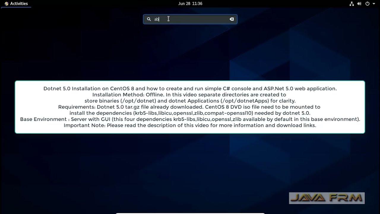 Install dotnet. Install dotnet