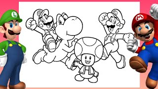 Desenho Infantil Como Colorir Desenho Do Super Mario Bros Em Português