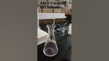 Total hardness of water titration in simples steps| EDTA titration|#chemistry #titration#edta#shorts