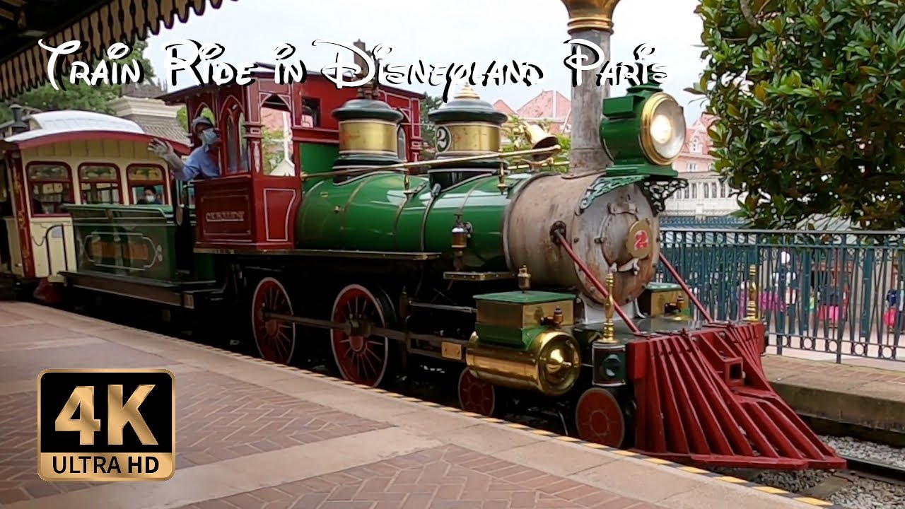 Train ride in Disneyland Paris [4K] 2021