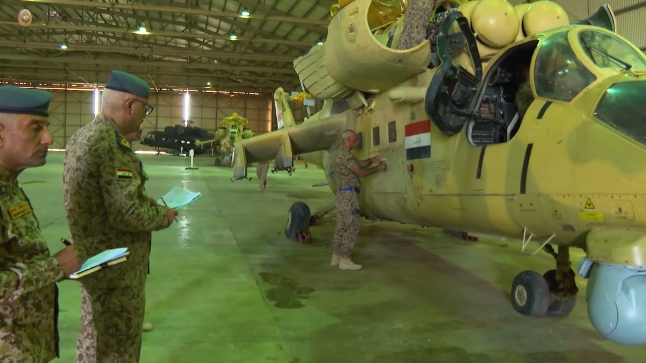 المفتشية العسكرية العامة تُجري تفتيشاً شاملاً في قاعدة الكوت الجوية