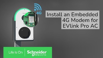 How to Install 4G embedded modem for EVlink Pro AC | Schneider Electric
