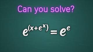 Harvard Entrance Exam | Exponential Equation