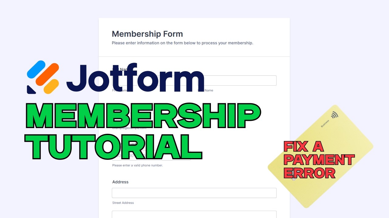 How to Build a Jotform Membership Form with Donations & Direct Deposit ...