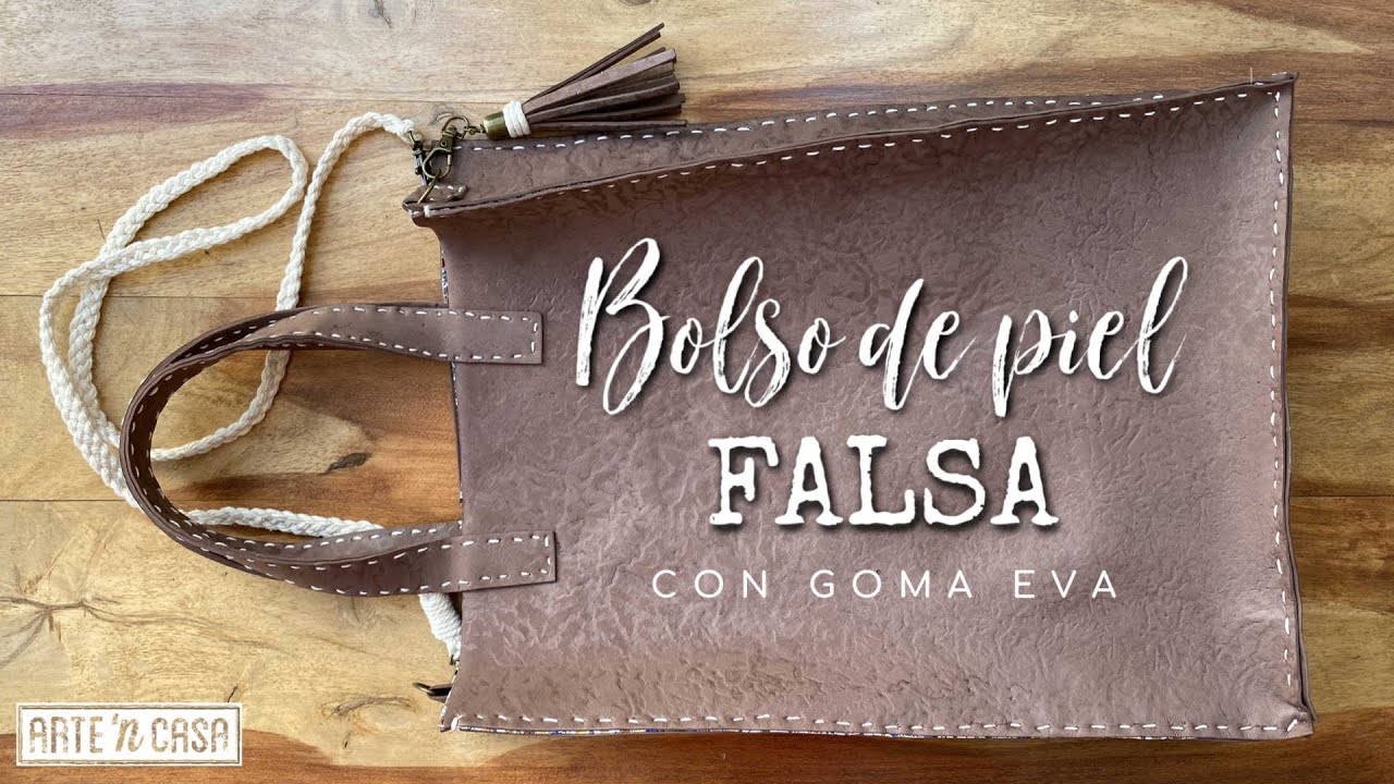 DIY Bolso de piel falsa con Goma Eva