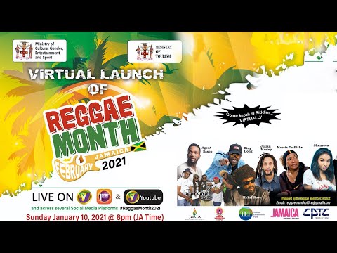 Virtual Launch of Reggae Month - Jamaica February 2021