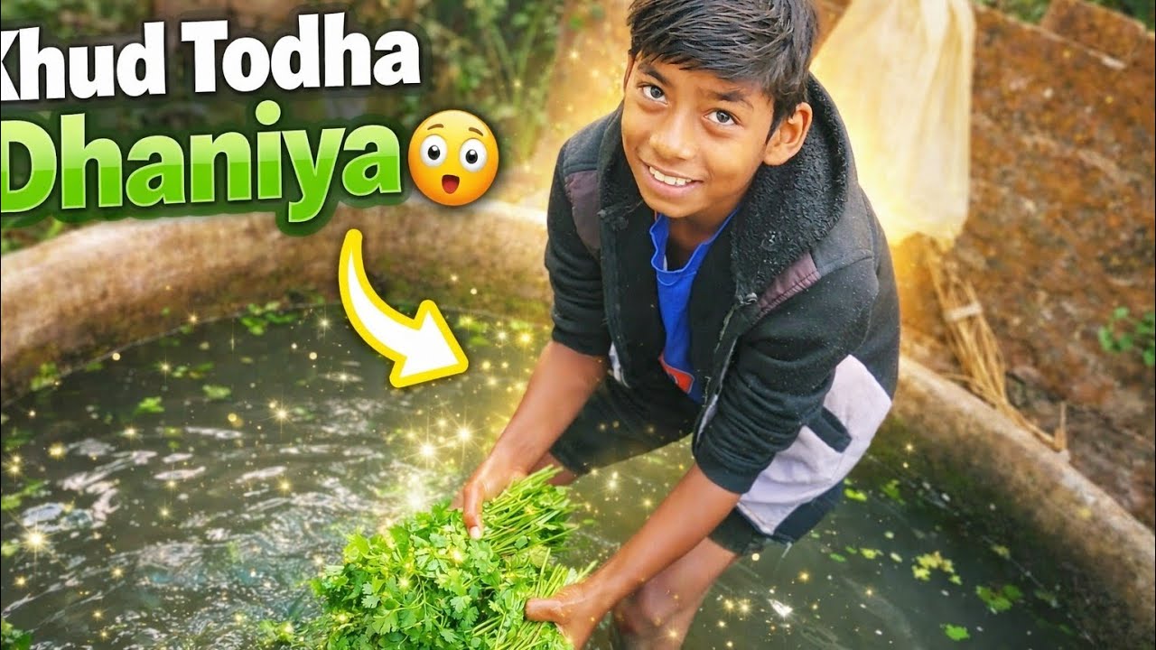 Aaj Banaya Dhaniya Ka  | Desi Farming Vlog 🌱 