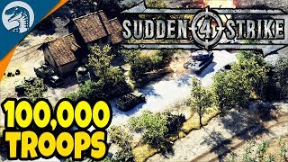 100,000 TROOPS SURROUNDED, BIG TANK BATTLE | Sudden Strike 4 Allied Campaign Gameplay screenshot 1